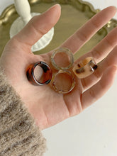 Tidal Vibes Colorful Resin Rings 4-Piece Women
