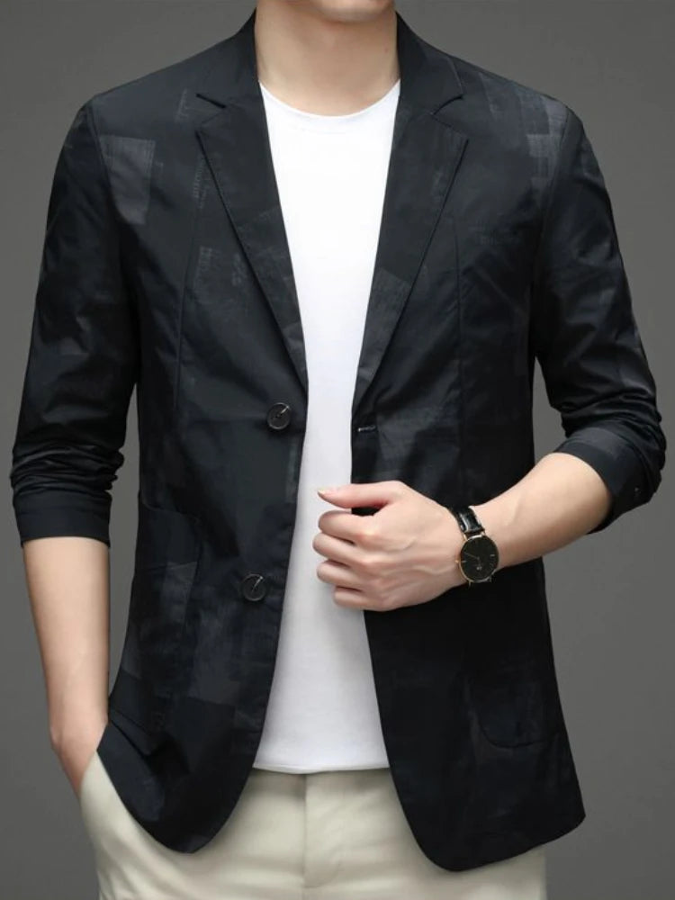 Tidal Vibes man-suits-and-blazers-blue-single-breasted-oversize