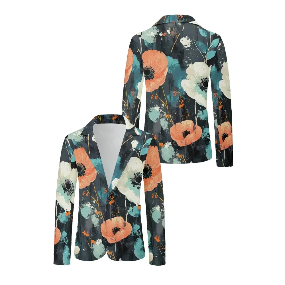 Tidal Vibes colorful-paisley-handsome-suit-classic-floral-one-buttons