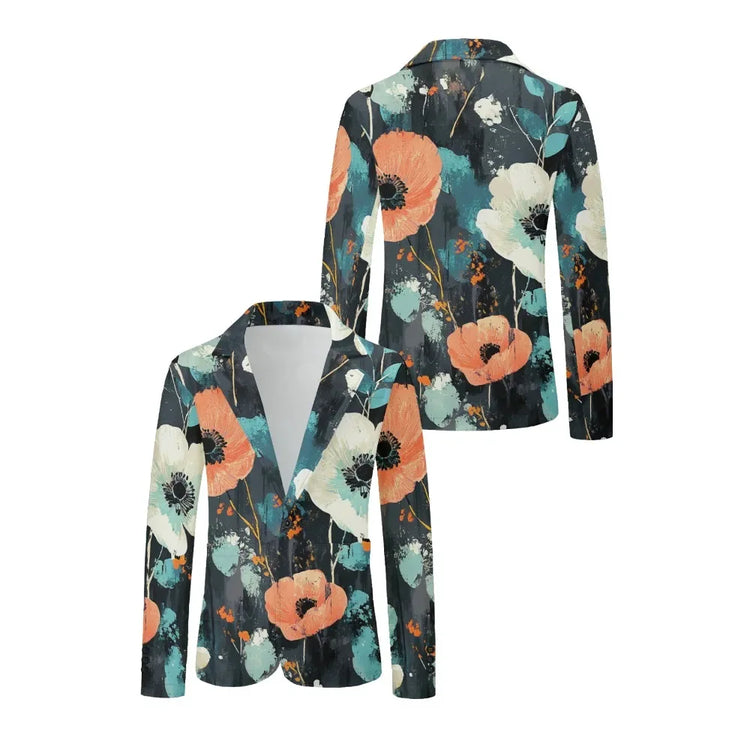 Tidal Vibes colorful-paisley-handsome-suit-classic-floral-one-buttons