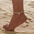 Tidal Vibes Vintage Layered Anklet Bracelets Women