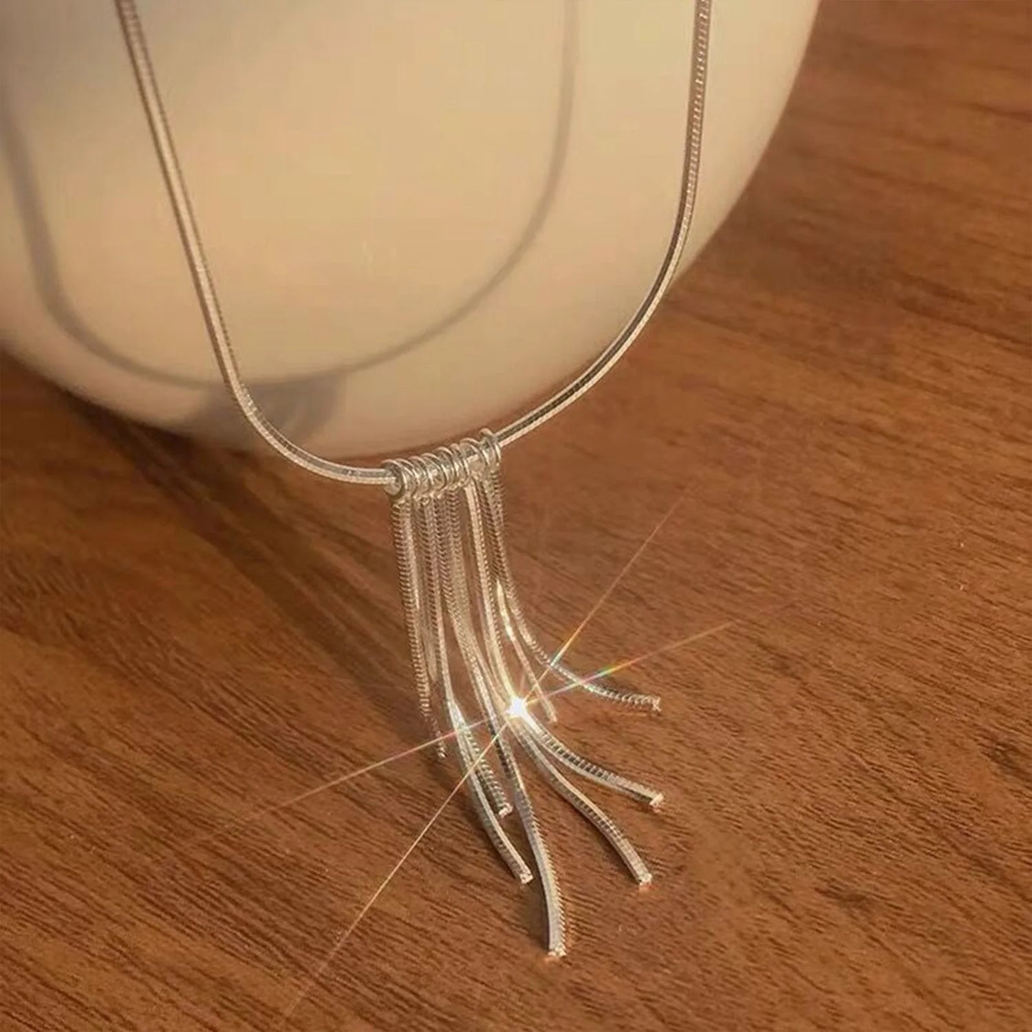 Tidal Vibes fashionable-fringed-necklace-womens-long-style-pendan