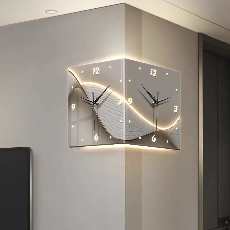 Tidal Vibes modern-wall-clocks-mechanism-silent-living-room-wall-clock