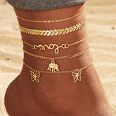 Tidal Vibes 18K Gold Plated Anklet Bracelet Women