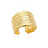 Tidal Vibes Gold Heart Stainless Steel Ring Women