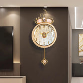 Tidal Vibes nordic-round-wall-clocks-modern-luxury-living-room