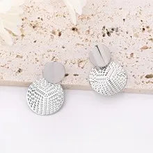 Tidal Vibes Bohemian Geometric Round Earrings Women