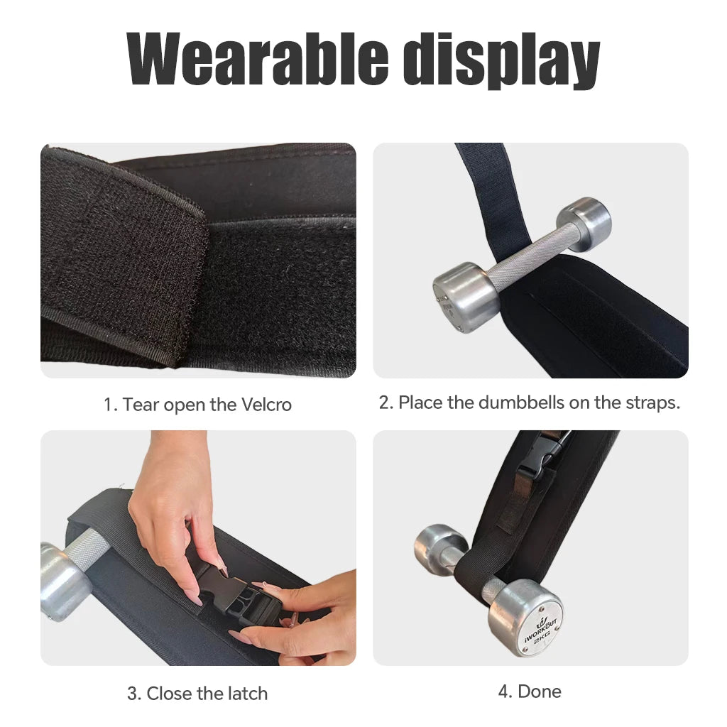 Tidal Vibes adjustable-hip-thrust-weight-belt-for-dumbbells-kettlebells-and-plates