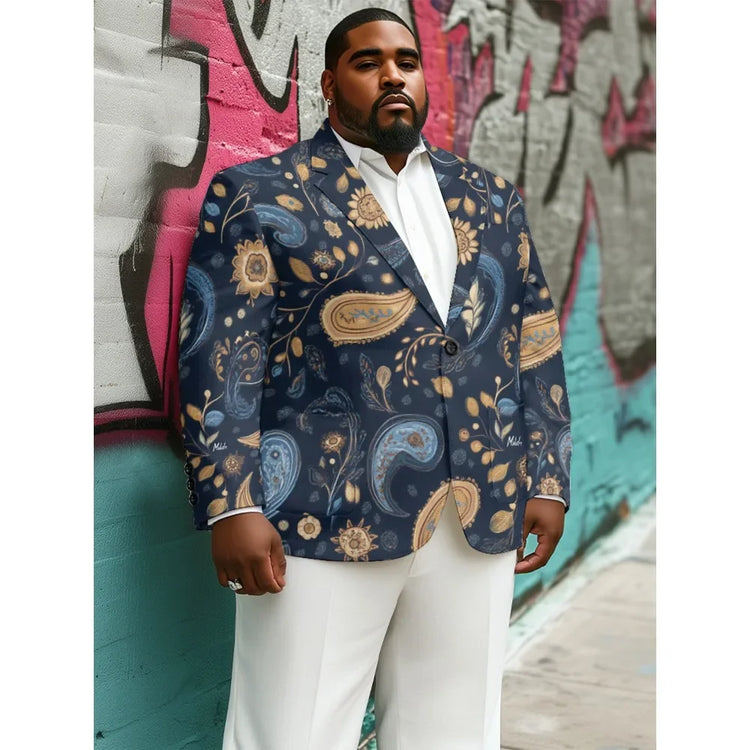 Tidal Vibes colorful-paisley-handsome-suit-classic-floral-one-buttons