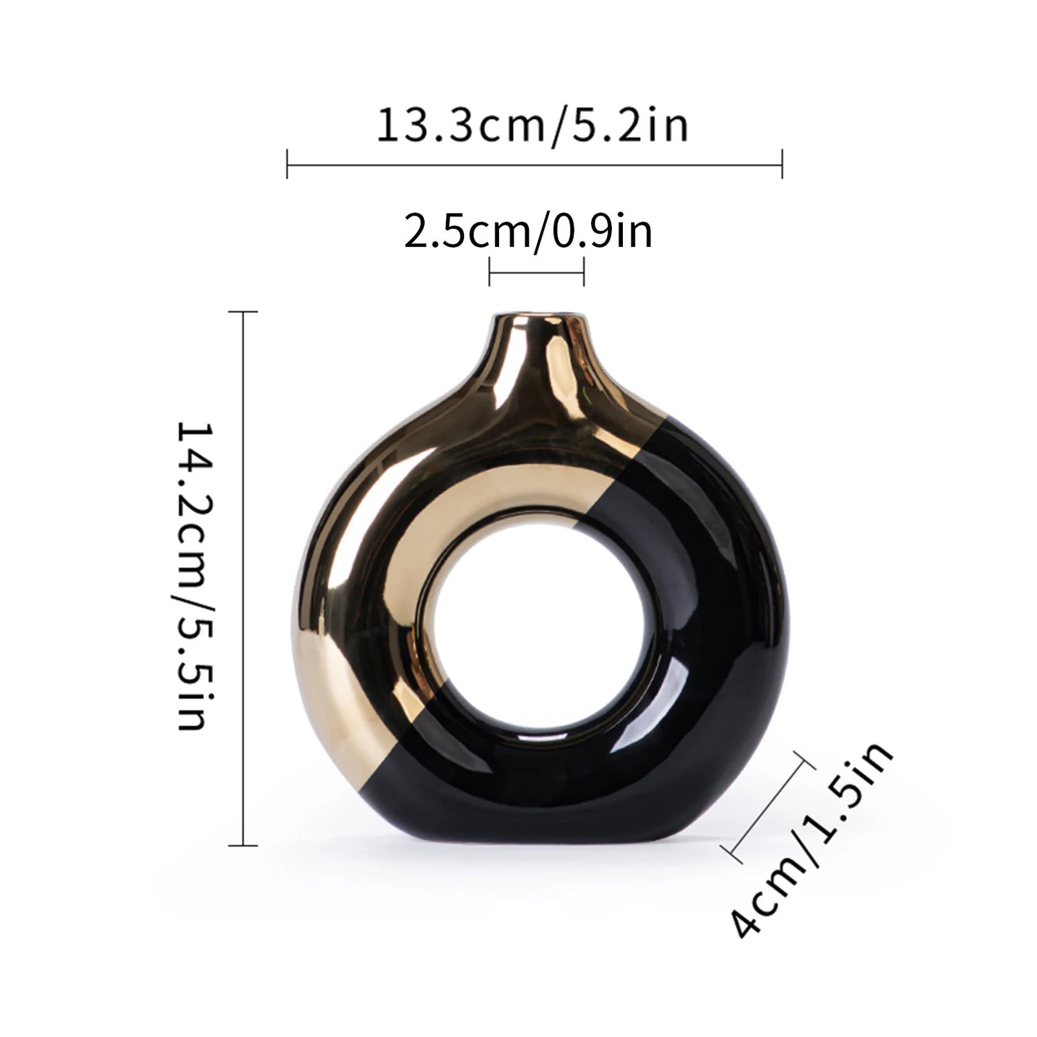 Tidal Vibes Ceramic Flower Vases For Living Room Luxury