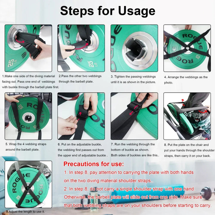 Tidal Vibes home-weight-training-weighted-vest-strap-barbell-plates