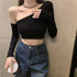 Tidal Vibes crop-top-t-shirts-korean-fashion-beautiful-lovely-pretty