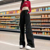 Tidal Vibes wide-leg-trousers-for-women-spring-summer-loose-thin-style