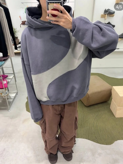 Tidal Vibes oversized-streetwear-hoodie-for-men-erl-color-block