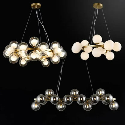 Tidal Vibes Modern Glass LED Pendant Light Indoor