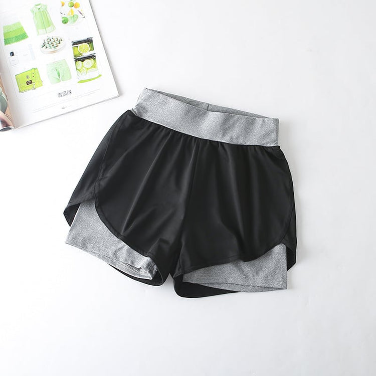 Tidal Vibes quick-drying-high-waist-sports-shorts-for-active-wear