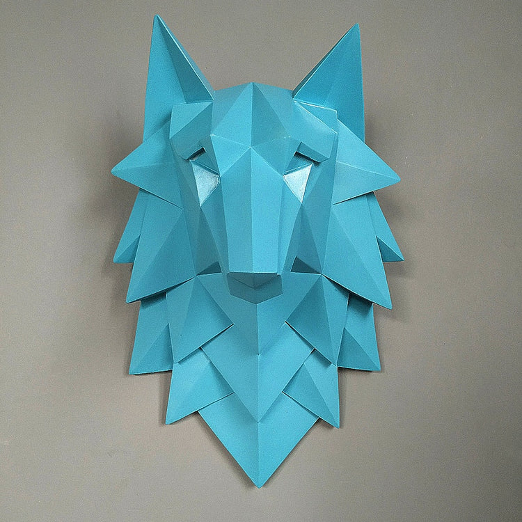 Tidal Vibes geometric-wolf-head-wall-decor-for-living-room