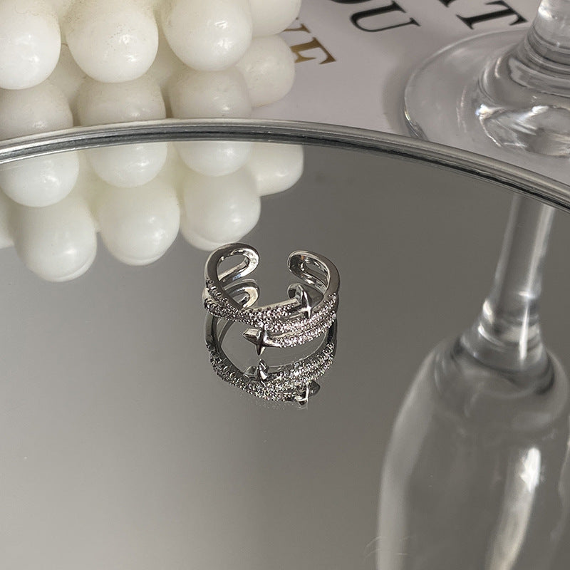 Tidal Vibes exquisite-zircon-cross-asterism-ring-for-women