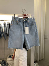 Tidal Vibes loose-casual-womens-five-point-denim-shorts