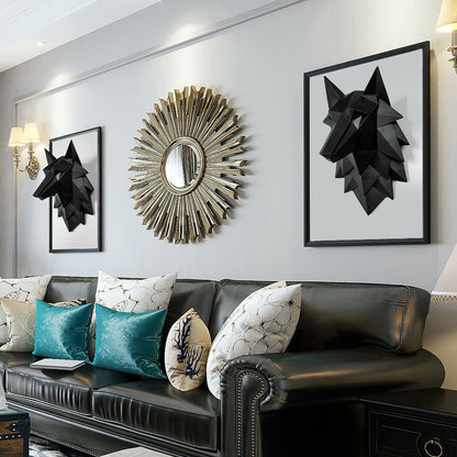 Tidal Vibes geometric-wolf-head-wall-decor-for-living-room